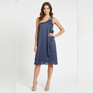 NWT One Shoulder Embellished Strap Dress Sz M